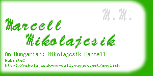 marcell mikolajcsik business card